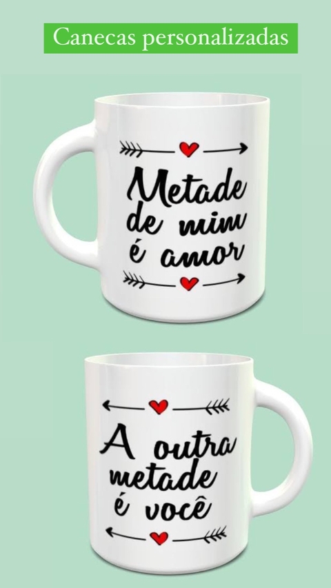 CANECAS ROMÂNTICAS UNIDADE