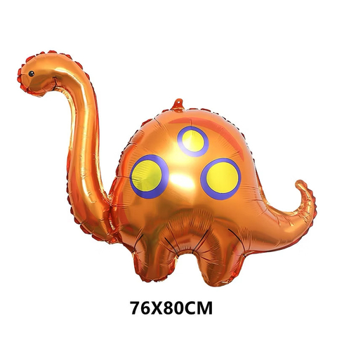 ￼Balão De Alumínio Formato Dinossauro na embalagem