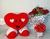 KIT EU TE AMO CORAÇÃO COM BUQUÊ DE ROSAS - comprar online