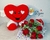 KIT EU TE AMO CORAÇÃO COM BUQUÊ DE ROSAS