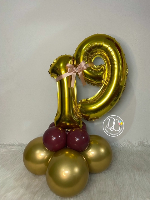 ARRANJO DE BALÕES NUMERAL