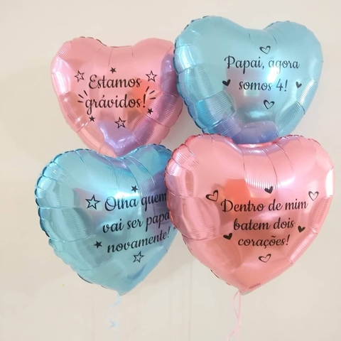 BALÃO METALIZADO PERSONALIZADO 4 UND