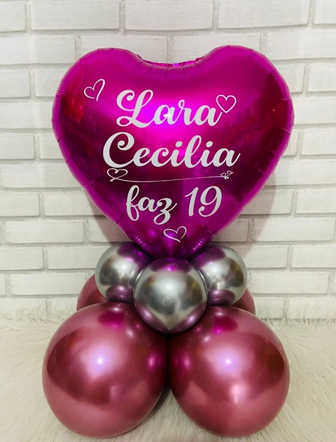 ARRANJO DE BALÕES DE MESA PERSONALIZADOS