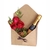 CAIXA ENVELOPE  KRAFT COM ROSA E CHANDON