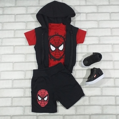 Conjunto Trio Moletom Homem Aranha