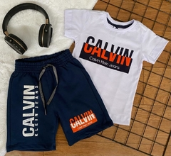 Conjunto Bermuda Moletom Calvin Klein