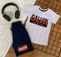 Conjunto Bermuda Moletom Calvin Klein - comprar online