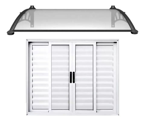 Toldo Policarbonato Alveolar Win Home 1 Metro X 1m Cristal