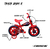 Bicicleta Aro 12 Infantil Track Bikes Baby R Vermelho