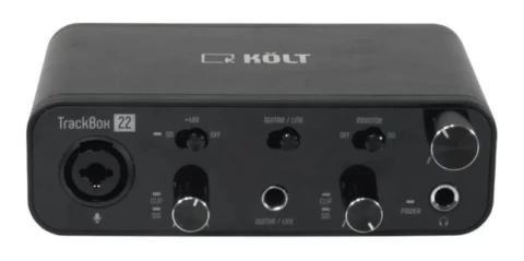 Interface De Áudio Kolt Trackbox 22 Usb-c 2 Canais