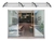 Toldo Policarbonato 3,60mX62cm Porta Janela Varanda Cristal
