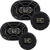 Alto Falante Kit Fácil Gold Quadriaxial Triaxial 240w Bravox B3X60 G/B4X69 Gold