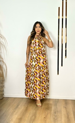 Vestido Malbec Geométrico na internet