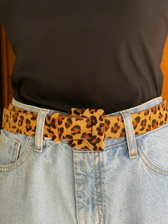 CINTO COURO ANIMAL PRINT