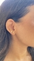 BRINCO EAR CUFF DOURADO C/2 ZIRCÔNIA