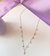Colar Gotas C/Zircônia Ródio Branco