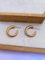 Argola C/ detalhes de torcido - comprar online
