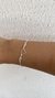 PULSEIRA ELO PORT CORAÇAO AO MEIO VAZ 1 ZIRCONIA DE CADA LADO