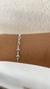 PULSEIRA CARTIER QUADRADA 5 CORAÇÃO DE OLHO GREGO