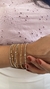 PULSEIRA CORDÃO BAIANO PRATA/DOURADO