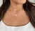 COLAR CARTIER REDON ARAME TORCIDO METADE CRAV /LISO 45CM