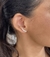 BRINCO EARCUFF 5 ZIRCS 1 MAIOR NO MEIO 1,5CM