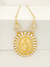 Colar Dourado Medalha Nossa Senhora