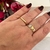 ANEL TRES ROSAS TRICOLOR FOLHEADO EM OURO 18K - loja online