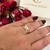 ANEL ROSA GALHO TRICOLOR FOLHEADO EM OURO 18K