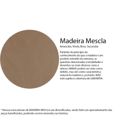 Porta Lisa de Madeira Mescla - rodam.com.br/loja