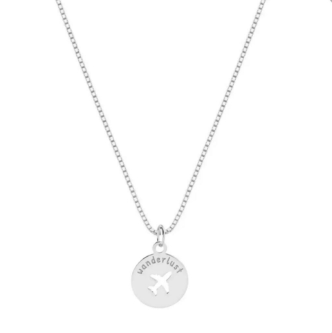 COLAR PRATA WANDERLUST (DESEJO POR VIAJAR) - comprar online