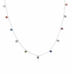 CHOKER ZIRCÔNIAS COLORIDAS