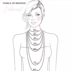 COLAR MENINA TODO EM ZIRCÔNIAS - Cia Soul 