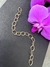 Pulseira ouro amarelo elos ovais 9x13mm de diâmetro