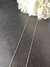 Corrente ouro branco elos cadeados retos fio 1 com 1mm espessura a partir de 40cm de comprimento