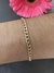 Pulseira ouro amarelo grumet 3,5mm largura - Lavoro Joias