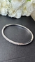 Bracelete ouro branco rígido 33 diamantes 2,4mm