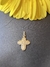 Pingente ouro amarelo cruz imagens 1,7cm de altura
