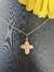 Pingente ouro amarelo cruz imagens 1,7cm de altura - comprar online