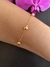 Pulseira ouro amarelo 5 bolas 5mm - Lavoro Joias