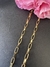 Corrente ouro amarelo cartie oca (elos ovais) 4,15x9,5mm a partir de 40cm de comprimento - comprar online