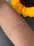 Pulseira ouro amarelo pingentes pirulito, sorvete, cupcake e bombom - comprar online