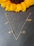 Pulseira ouro amarelo pingentes pirulito, sorvete, cupcake e bombom