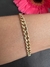 Pulseira ouro amarelo elos grumet 5,5mm largura na internet