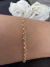 Pulseira ouro amarelo elos portugueses 3mm de diâmetro - Lavoro Joias