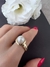 Anel ouro amarelo pérola 10mm e diamante 1,5mm - comprar online