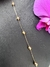 Pulseira ouro amarelo 5 bolas 5mm