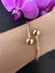 Bracelete ouro amarelo 2 bolas 8mm - comprar online
