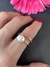 Anel ouro amarelo 2 aros com pérola - comprar online