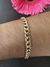 Pulseira ouro amarelo elos grumet 5,5mm largura - Lavoro Joias